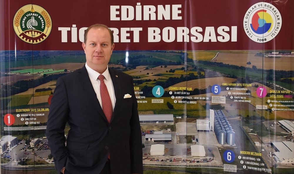 EDİRNE TİCARET BORSASI YÖNETİM KURULU BAŞKANI ÖZAY ÖZTÜRK